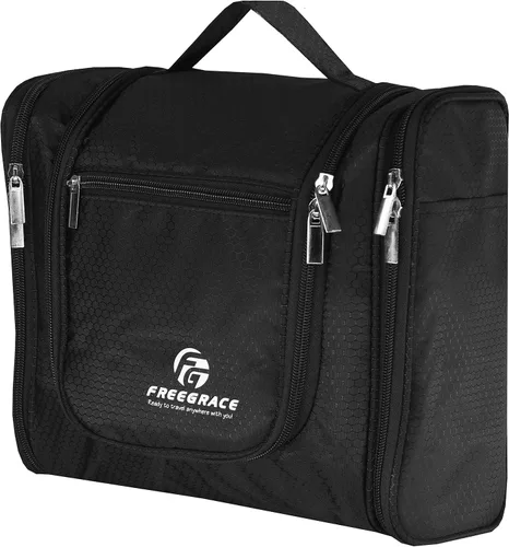 Miniatura 12 de Freegrace bolso para baño premium - organizador para viajes - gancho para colgar duradero - perfecto para accesorios, cosméticos, artículos