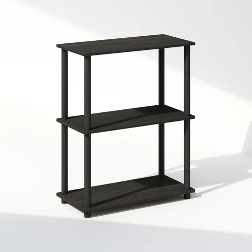 Miniatura 37 de Furinno Turn-N-Tube Estantes de almacenamiento, estante esquinero de 4 niveles, estante de exhibición de montaje sin herramientas, estantería