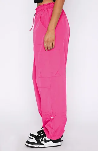 Miniatura 4 de Waitfairy Pantalones de paracaídas para mujer, pantalones cargo holgados con bolsillos
