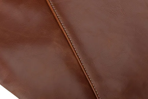 Miniatura 5 de Maletín de cuero para hombre, bolso de mano con solapa tipo sobre, Marrón