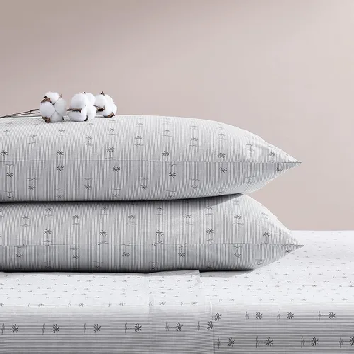 Miniatura 176 de Tommy Bahama - Juego de sábanas tamaño King, ropa de cama de percal 100% algodón con una sensación crujiente y fresca, sábanas con sábana bajera