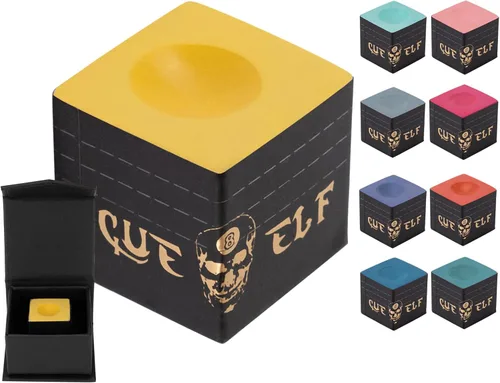 Miniatura 6 de CUEELF Palo de Billar con Tiza de Cubo Tecnología de Tiza para Taco de Billar Profesional de Baja Defleción, Duradero, Reduce Errores - 1 unidad