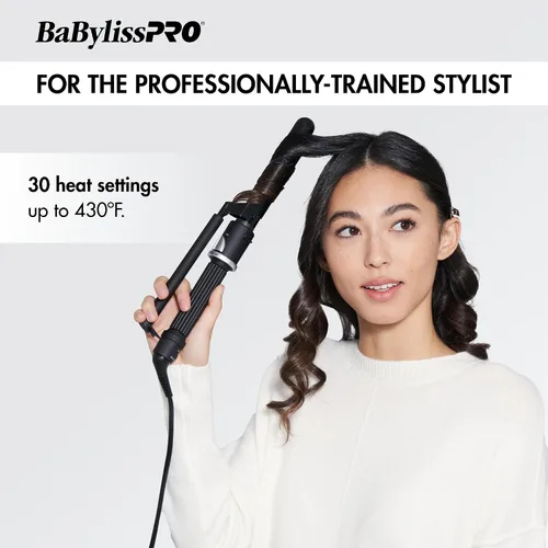 Miniatura 2 de BaBylissPRO Curling Iron Porcelain Ceramic Marcel Hair Curler for Smooth & Stylish Waves