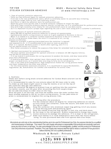 Miniatura 8 de THE LASH SUPPLY Pegamento de extensión de pestañas Tornado de 0.17 onzas, suministros de extensión de pestañas, viscosidad media, retención – hasta