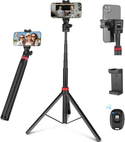 Miniatura 10 de Soporte de luz extensible para fotografía, ajustable de 6.6 pies/6.6 ft de aluminio para viajes, trípode de iluminación de estudio portátil FZS202