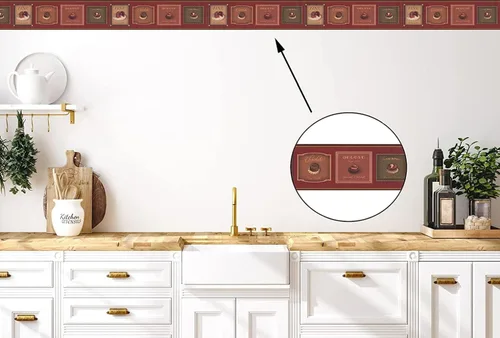 Miniatura 3 de CONCORD WALLCOVERINGS ™ Chocolate Delight - Borde de papel tapiz prepegado, rico en cacao y postre para decoración dulce de cocina o cafetería