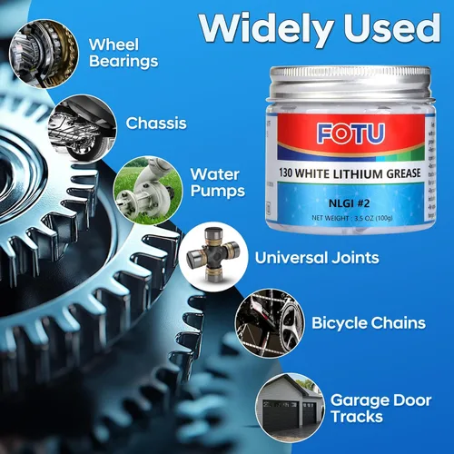 Miniatura 3 de FOTU 130 Grasa de litio blanca - Lubricante de alto rendimiento para todas sus necesidades mecánicas - 100% pura y de larga duración - Ideal