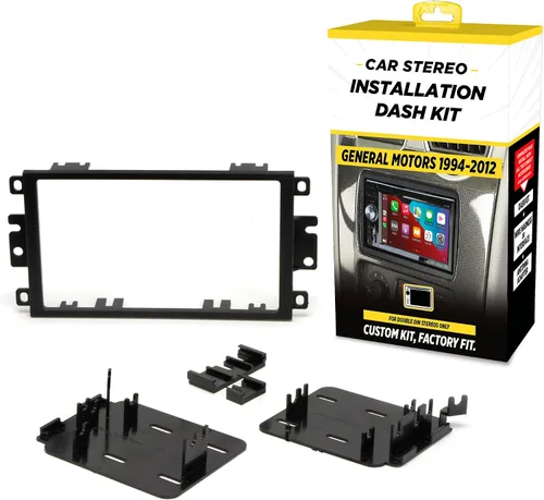 Scosche GM1590DDB Kit de tablero de instalación de doble DIN compatible con determinados vehículos nacionales y de importación 1994-2012. No es