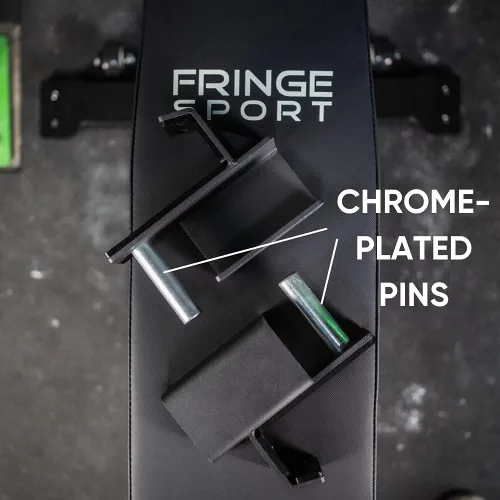Miniatura 3 de FringeSport Copas en J resistentes de 3 x 3 pulgadas, ganchos en J (par) para estante de sentadillas, levantamiento de pesas, crossfit, accesorios
