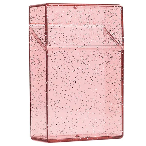 Miniatura 8 de Caja de cigarrillos para cigarrillos de 3.346 in, tamaño King, 20 capacidades, caja de cigarrillos de plástico, transparente, portátil, delgada