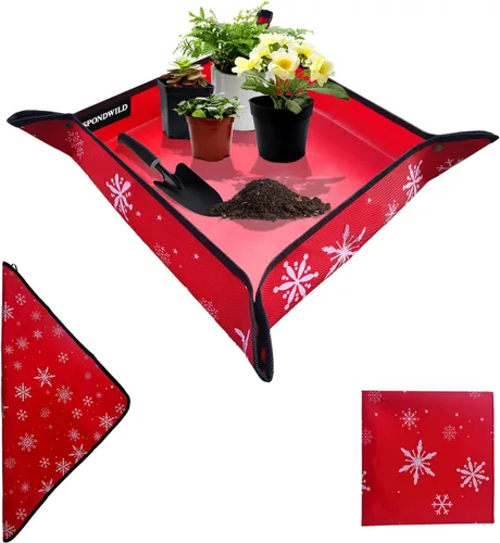 Miniatura 39 de Tapete grande de trasplante de plantas, tapete grueso impermeable para macetas, tapete de jardinería para suculentas, tapete portátil
