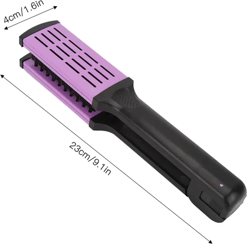 Miniatura 4 de Dioche Cepillo de pelo con abrazadera de cerdas, peine alisador de pelo, suave de doble cara con mango ergonómico para alisar y alisar el cabello