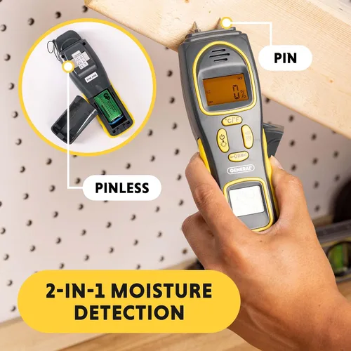 Miniatura 2 de General Tools MMH800 Medidor de Humedad con y sin Pin con Temperatura y Humedad