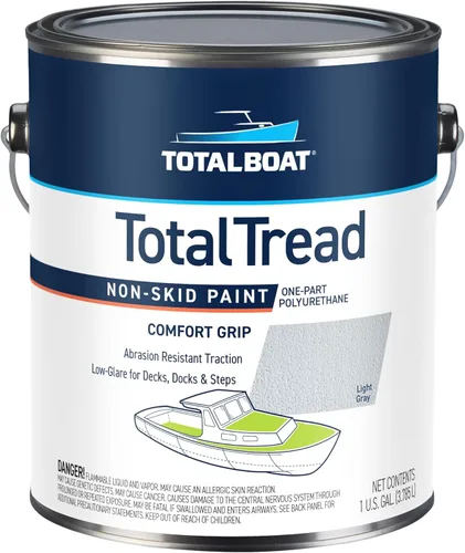 Miniatura 15 de TotalBoat TotalTread - Pintura antideslizante para cubierta, revestimiento de tracción antideslizante de grado marino para barcos, madera, fibra
