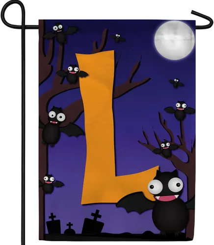Miniatura 9 de Bandera de jardín con monograma de América Forever de 12.5 x 18 pulgadas, letra B, de doble cara, banderas pequeñas para exteriores, fiestas, patio