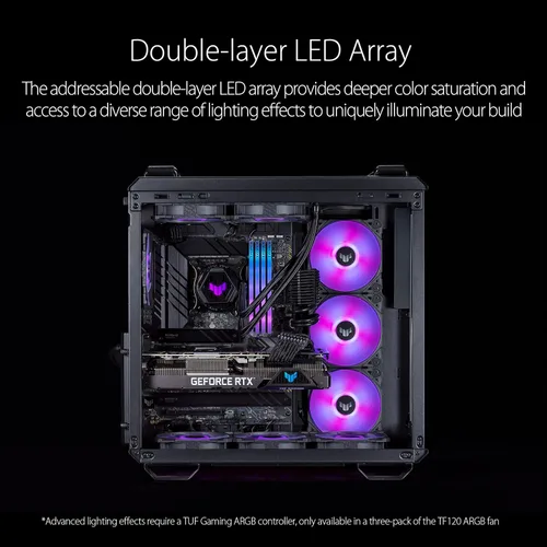 Miniatura 6 de ASUS TUF Gaming TF120 ARGB Case Fan White Edition - Paquete individual
