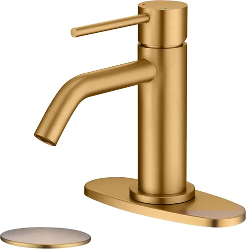 Miniatura 11 de Grifo de fregadero negro con ensamblaje de drenaje y líneas de suministro cUPC, grifos negros mate de acero inoxidable para fregadero de baño, grifo