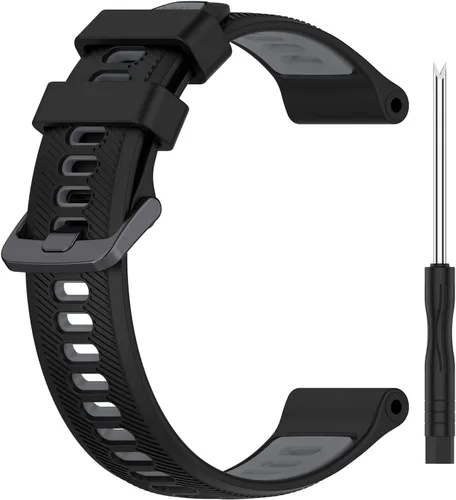 Miniatura 6 de Correa de repuesto compatible con Garmin Forerunner 965/955/945/935, Garmin Fenix 5/Fenix 6 GPS Smart Watch, correa de reloj de silicona ajustable