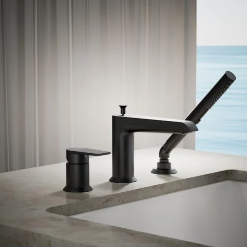 Miniatura 2 de Kohler K-97070-4-BL Hint® Grifo de baño con ducha de mano, negro mate