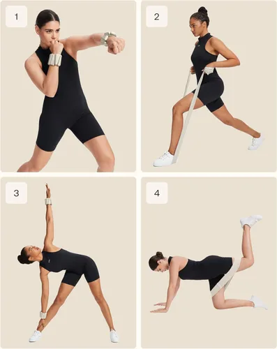 Miniatura 7 de BetterMe - Kit de viaje de pilates – Bandas de bucle de pilates, bandas de peso y resistencia – Kit de pilates portátil para mujer – Juego compacto