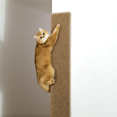 Miniatura 9 de SHENGOCASE Alfombra gruesa para escalar pared de gato de 67 x 23.6 pulgadas, rascador de muebles de pared de gato, poste rascador, protector de sofá