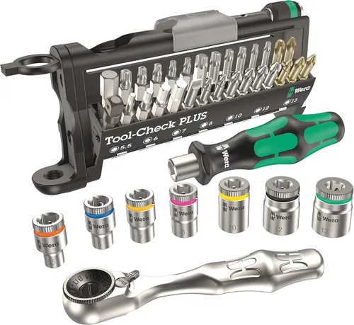 Miniatura 2 de Wera 056490 Tool-Check Plus - Juego de trinquetes con enchufes, métrico