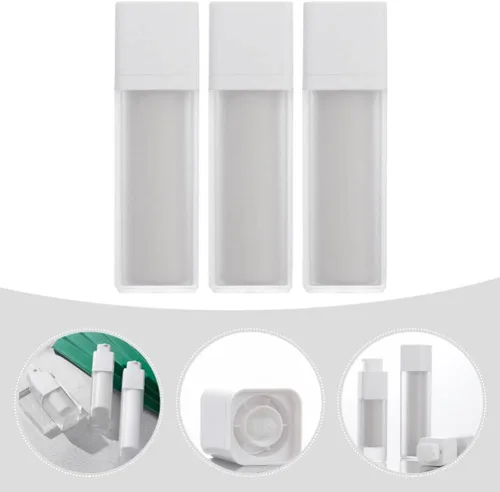 Miniatura 6 de OSALADI Botellas de viaje recargables sin aire, 3 unidades de plástico con bomba de loción al vacío, frascos cosméticos, mini cuidado de la piel
