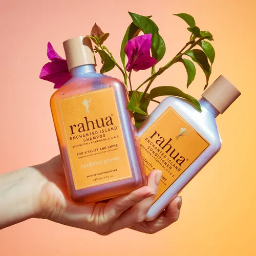 Miniatura 9 de Rahua Enchanted Island - Acondicionador fortalecimiento diario - Promueve el crecimiento del cabello - Biotina, aceite de Rahua - Guayaba y coco