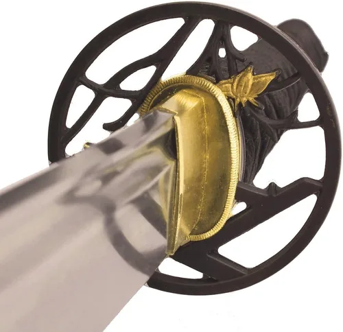 Miniatura 2 de MAKOTO Espada samurái negra de Katana afilada hecha a mano de 40 pulgadas
