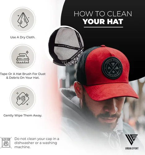 Miniatura 72 de Urban Effort Gorra trasera de malla, para hombres y mujeres, gorra de béisbol de 5 paneles, gran cierre a presión para caza y senderismo