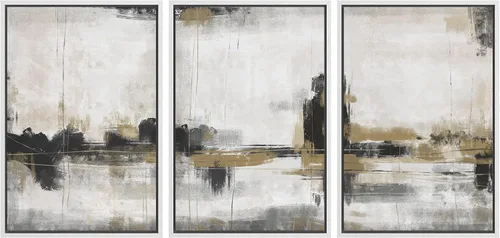 Miniatura 14 de SIGNFORD Impresión en Lienzo Enmarcado Conjunto de Arte de Pared Arte Abstracto Terroso en Tonos Marrón Profundo y Beige Arte Moderno Decorativo