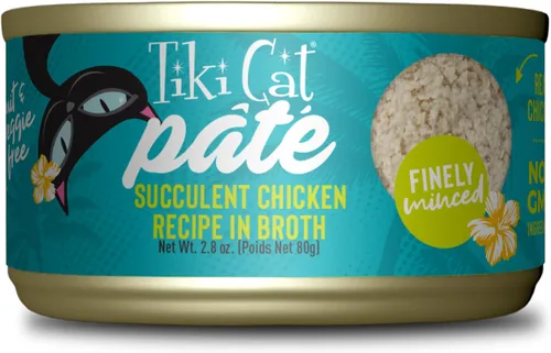 Miniatura 18 de Tiki Cat Luau Pâté, receta de atún y caballa Ahi en consumo de atún, nutrición equilibrada sin granos, comida enlatada húmeda para gatos, para todas
