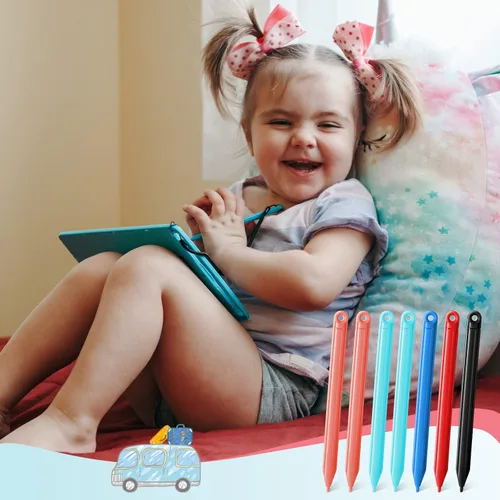 Miniatura 7 de Sabary 28 piezas incluyen 14 lápices de dibujo de repuesto y 14 cordones para tableta, tableta de escritura, LCD para niños, tablero de dibujo