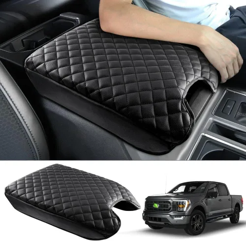 Autorder - Funda para la consola central para Ford F150 2015-2020 / F250 F350 F450 2017-2022 / Expedition 2018-2024 Accesorios para reposabrazos