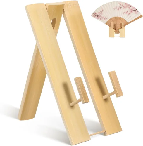 FOMIYES Soporte para ventilador japonés, estante plegable decorativo para almacenamiento y organización en el hogar, 5.51 x 2.95 x 1.57 pulgadas
