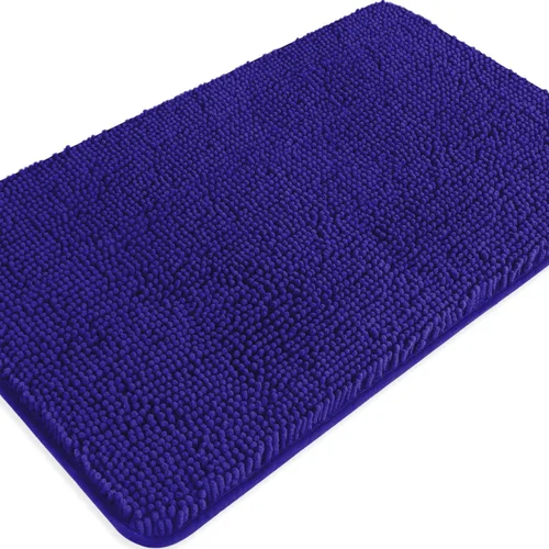 Miniatura 584 de Alfombra de baño pequeña de 12 x 18 pulgadas, lavable y absorbente, antideslizante, alfombra de baño de felpilla gruesa y suave para baño, ducha