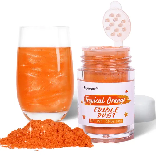 Miniatura 17 de Purpurina comestible oscura púrpura para cócteles, Sujoygar 4g Polvo de brillo comestible de grado alimenticio para Halloween, purpurina en polvo