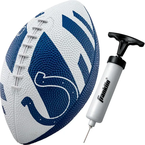 Miniatura 35 de Franklin Sports NFL Team Footballs - Rubber Youth Mini Balls for All Teams - Kids 8.5" Football + Air Pump Sets - Official NFL Licensed