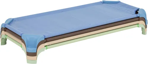 Miniatura 14 de Sprogs Cunas de guardería apilables de tamaño estándar resistentes para niños y niños pequeños, cunas de preescolar para apilamiento en el aula