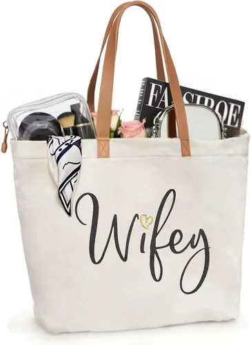 Miniatura 11 de ELEGANTPARK Mrs Bag Mrs Gifts 2025 Regalos para novia, bolsa de mano para boda, despedida de soltera, despedida de soltera, luna de miel, bolsa