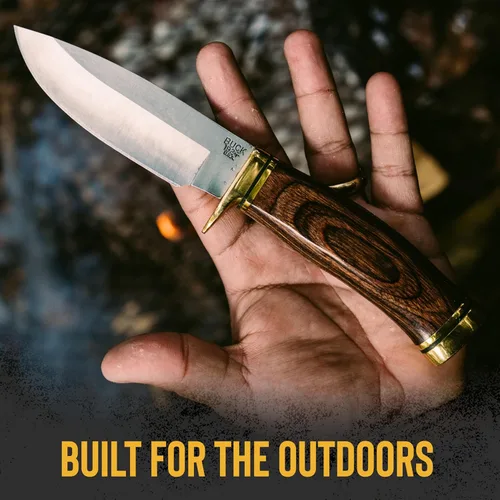 Miniatura 3 de Buck Knives 0192brs Vanguard – Cuchillo de hoja fija con vaina de piel auténtica Marrón