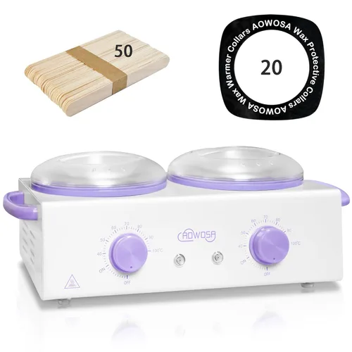 Miniatura 16 de Kit profesional de depilación, máquina calentadora de cera con olla doble, gran capacidad para sala de spa y uso doméstico, ollas antiadherentes