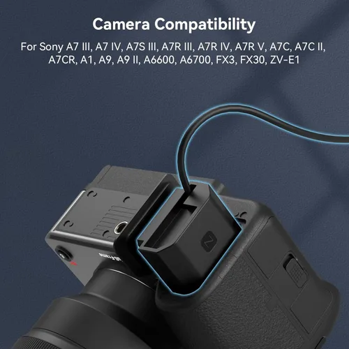 Miniatura 3 de Kit de adaptador de fuente de alimentación de batería falsa SmallRig para Sony NP-FZ100, para Sony FX3, A7S III, A7 IV, A7 III, A7R III, A7R IV, A7R