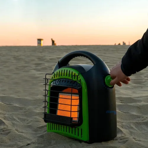 Miniatura 9 de Flame King YSN-CHS10 - Calentador portátil radiante espacial de propano de 10,000 BTU para interiores y exteriores para camping, garaje, pesca