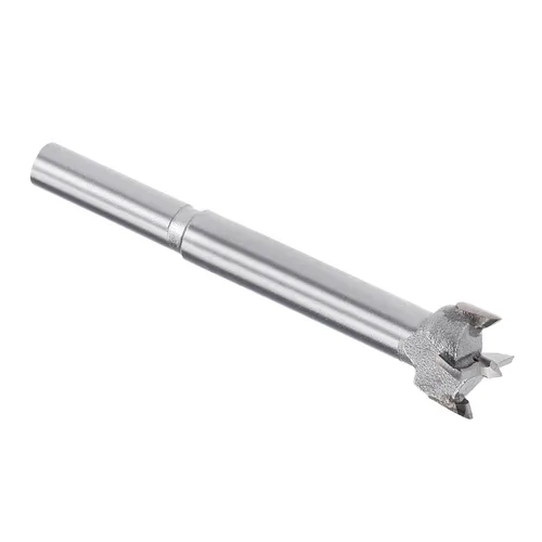 Miniatura 7 de Forstner Broca - Broca de carburo de tungsteno de 0.98 pulgadas para muebles de madera, bisagra, carpintería, vástago redondo, gris