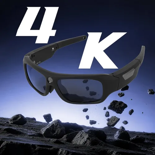 Miniatura 2 de Lentes de sol con cámara deportiva 4K, cámaras de video deportivas y de acción FHD de 2160P para deportes al aire libre