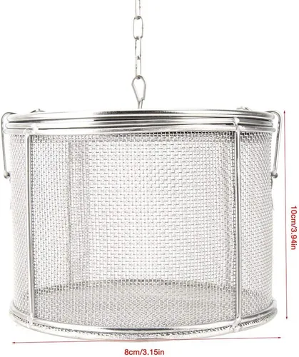 Miniatura 6 de Infusor de té, colador de té de malla extrafina de acero inoxidable, condimentos de sopa, cesta de separación de especias con gancho de cadena