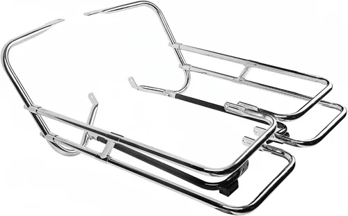Miniatura 17 de TCT-MOTORPARTS Soportes de conversión para bolsas de sillín Guardaapoyo Compatible con Harley Heritage Springer Softail Fatboy FLSTF FLSTS 1984-2017