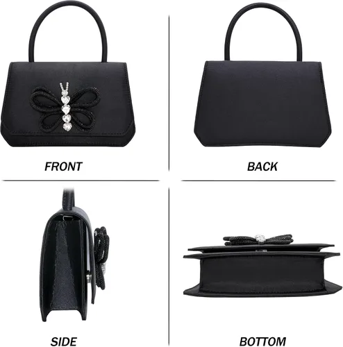 Miniatura 4 de Bolso de noche para mujer, bolso de mano para fiesta nupcial, bolsos de cóctel y baile de graduación con charol