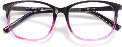 Miniatura 25 de Cyxus Gafas de bloqueo de luz azul para hombres y mujeres, cuadrados, TR90, marco antifatiga ocular, oficina, computadora, juegos, estudio 8208